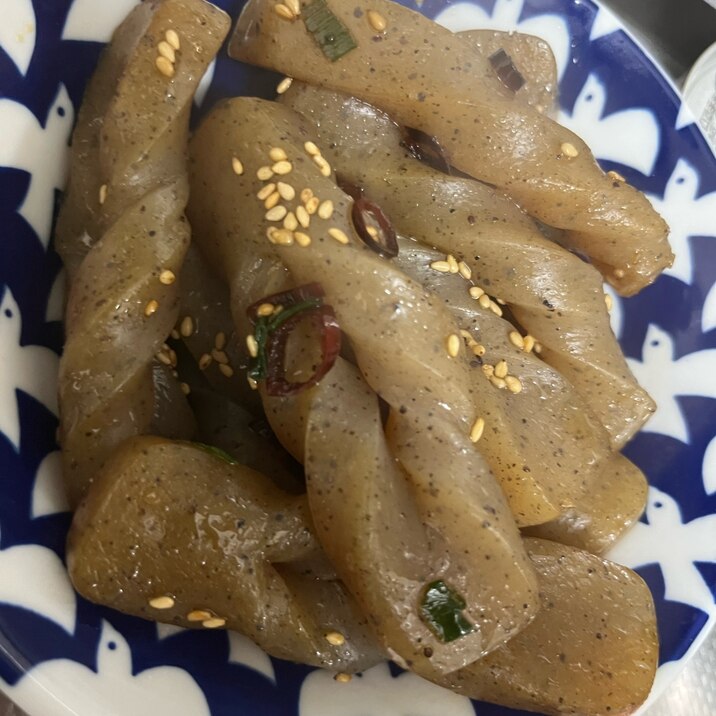 お弁当にひと品!ピリ辛こんにゃく